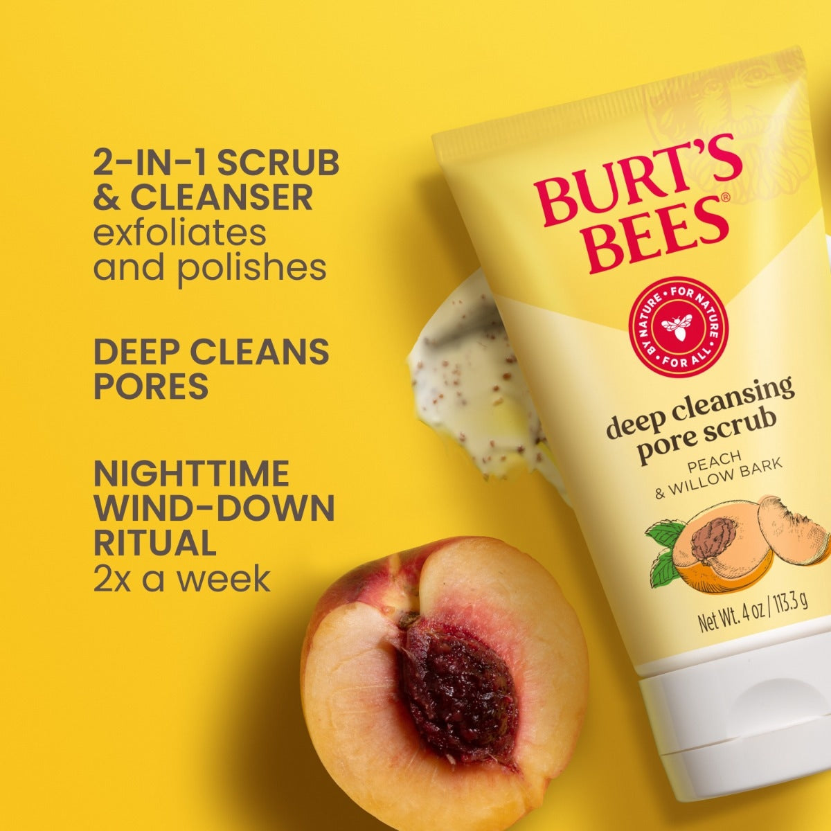 Peach & Willow Bark Deep Pore Scrub